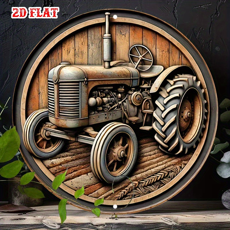 Tractor Implement - 2D planar design, 1 circular wall
