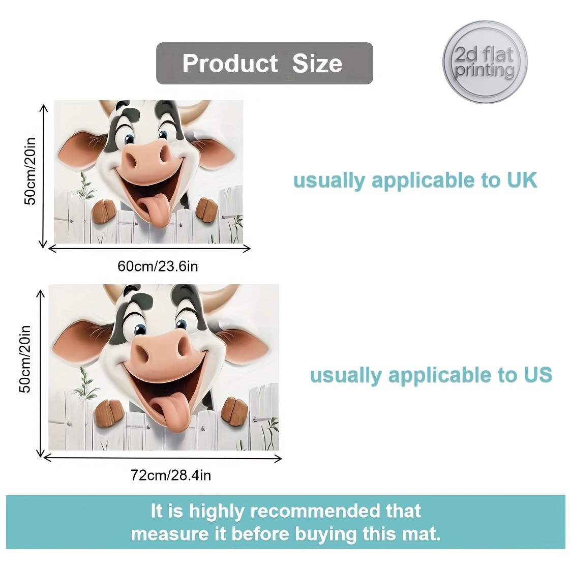 Cow-Print Stove Cover Mat – So - Cow Mat Rubber บทวิจารณ์และราคา