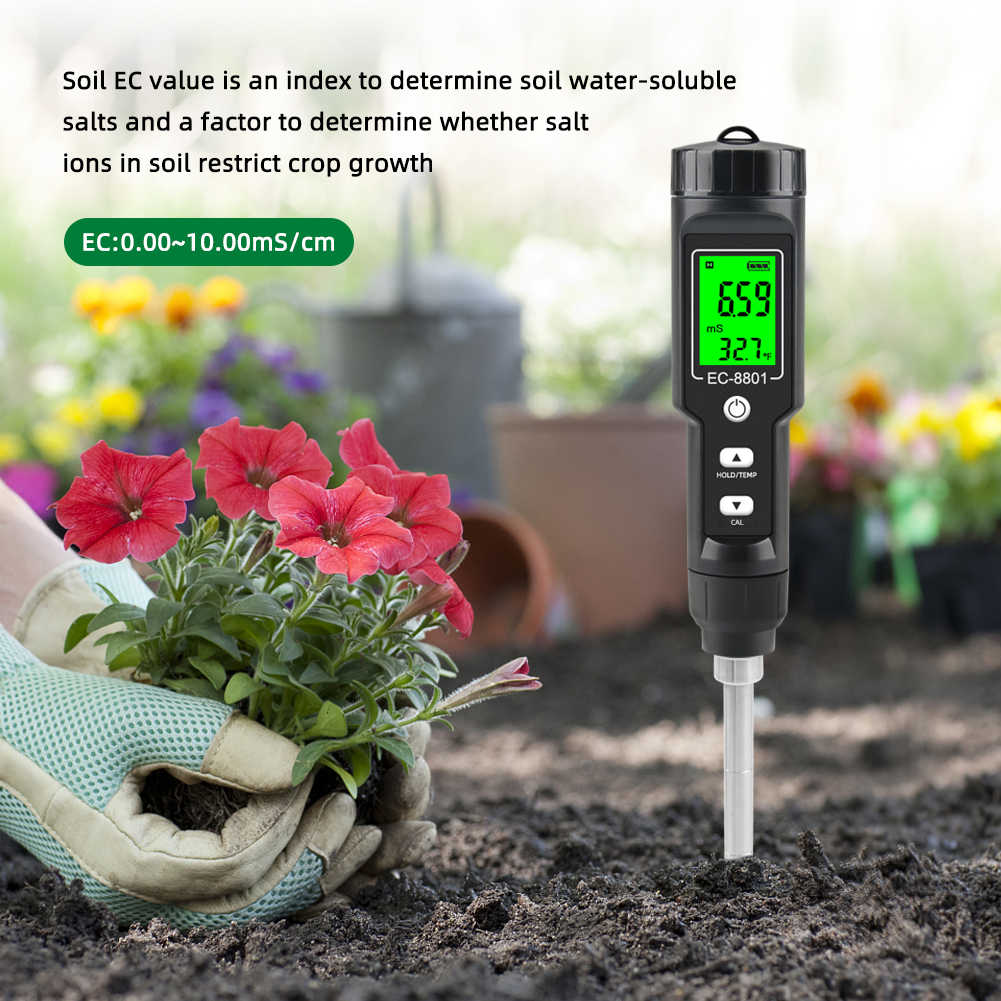 Yieryi EC/TEMP Soil Tester 0.0 - Agriculture Farming Hand Tools บทวิจารณ์และราคา