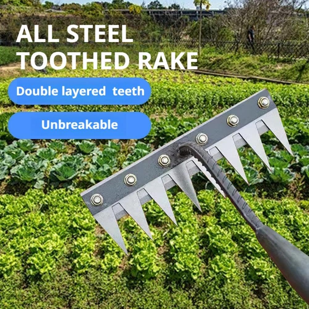 5/6/7/8 Teeth Metal Rake Garde - Agriculture Farming Hand Tools บทวิจารณ์และราคา