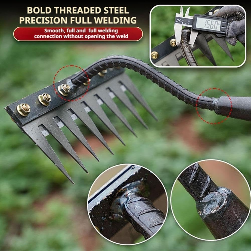 5/6/7/8 Teeth Metal Rake Garde - Agriculture Farming Hand Tools บทวิจารณ์และราคา