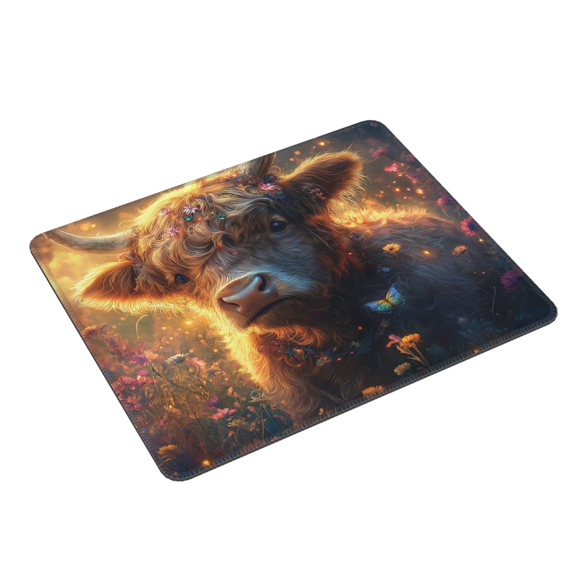 Highland Cow In Magical Forest - Cow Mat Rubber บทวิจารณ์และราคา