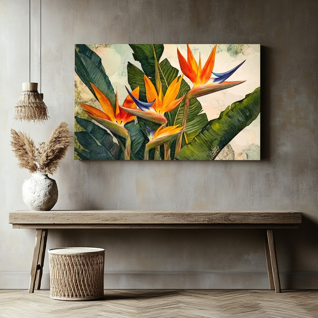 Vibrant Tropical Orchid Poster - Orchard Sprayer Tractor บทวิจารณ์และราคา