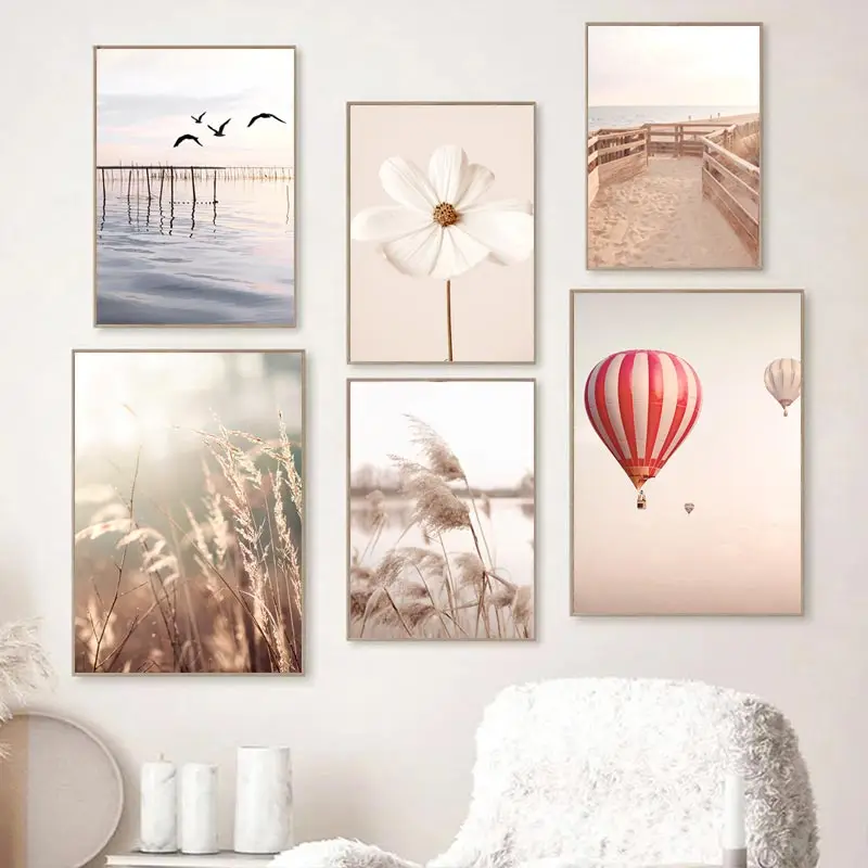 Beige Landscape Wall Art Poste - Orchard Sprayer Tractor บทวิจารณ์และราคา