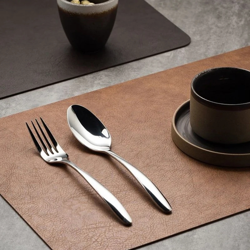 Reusable Leather Table Mat For - Cow Mat Rubber บทวิจารณ์และราคา