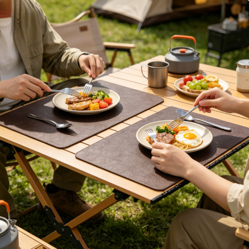Reusable Leather Table Mat For - Cow Mat Rubber บทวิจารณ์และราคา