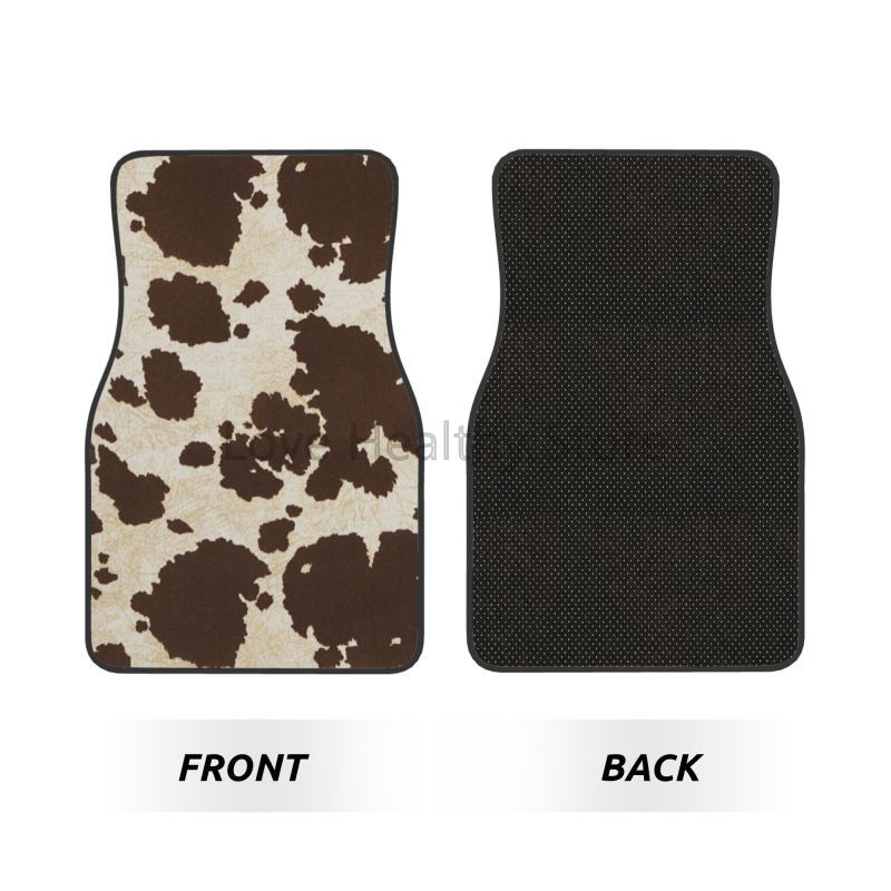 Cow Car Floor Mats Set of 4 Br - Cow Mat Rubber บทวิจารณ์และราคา