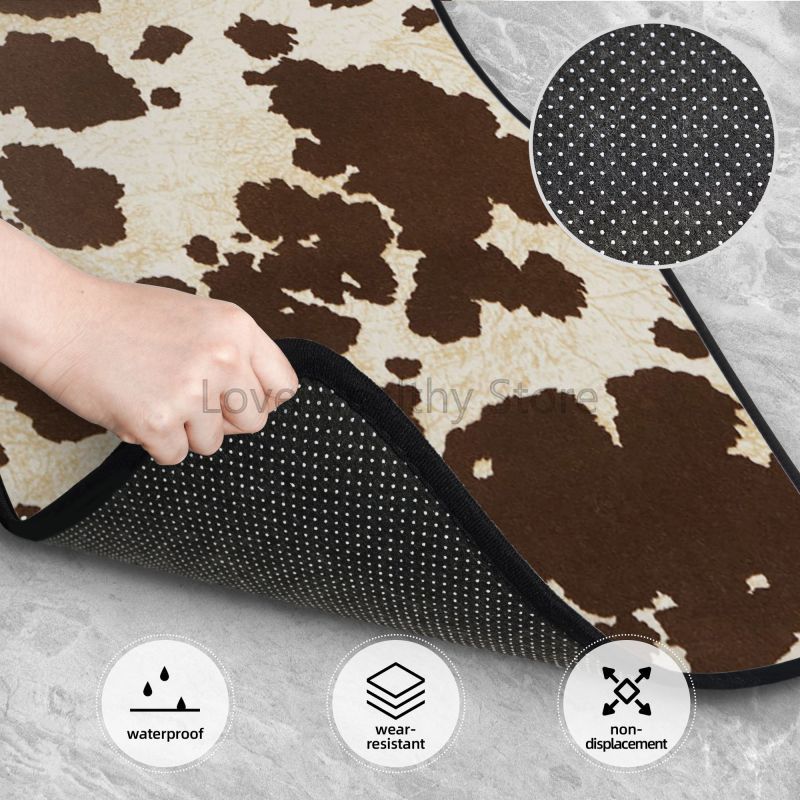 Cow Car Floor Mats Set of 4 Br - Cow Mat Rubber บทวิจารณ์และราคา