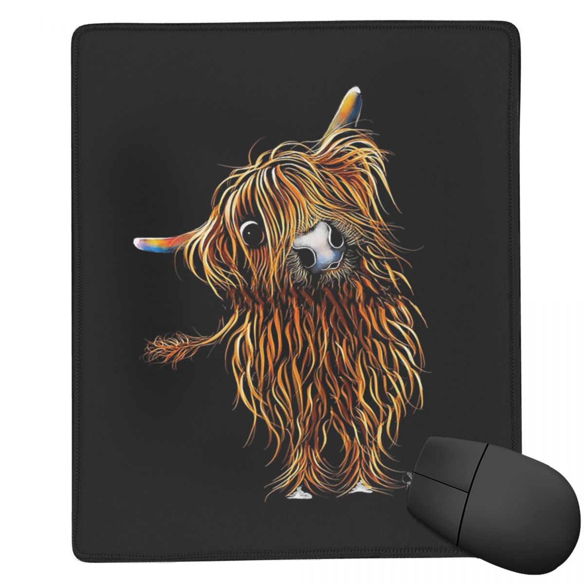 Highland Cow Print 7x9 in 22x1 - Cow Mat Rubber บทวิจารณ์และราคา