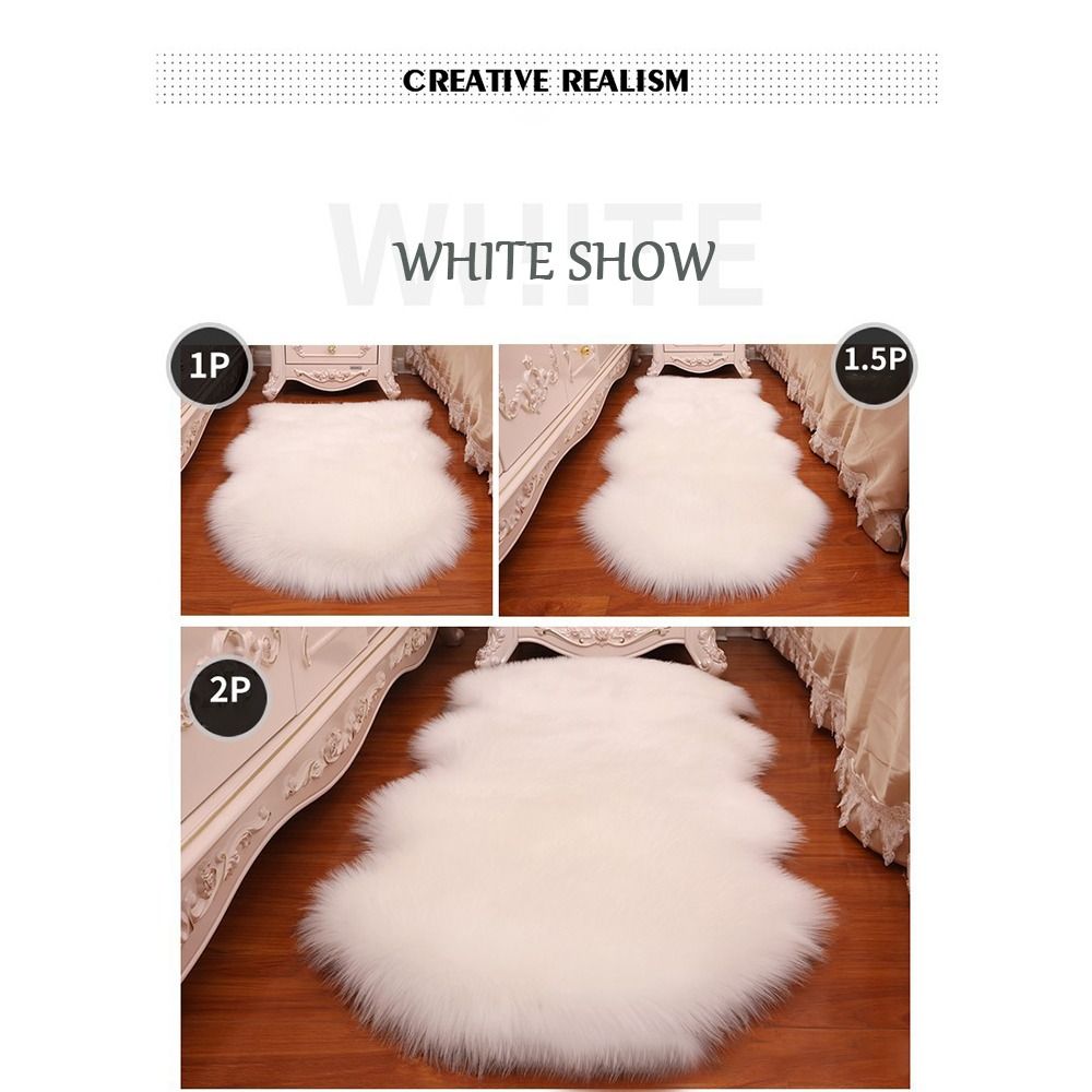Artificial Sheepskin Long Hair - Cow Mat Rubber บทวิจารณ์และราคา