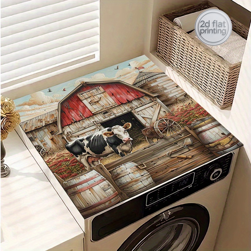 1pc Non-Slip Washer & Dryer To - Cow Mat Rubber บทวิจารณ์และราคา